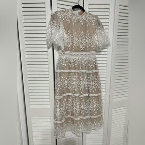 White Sicily Ivy City Co dress size large
